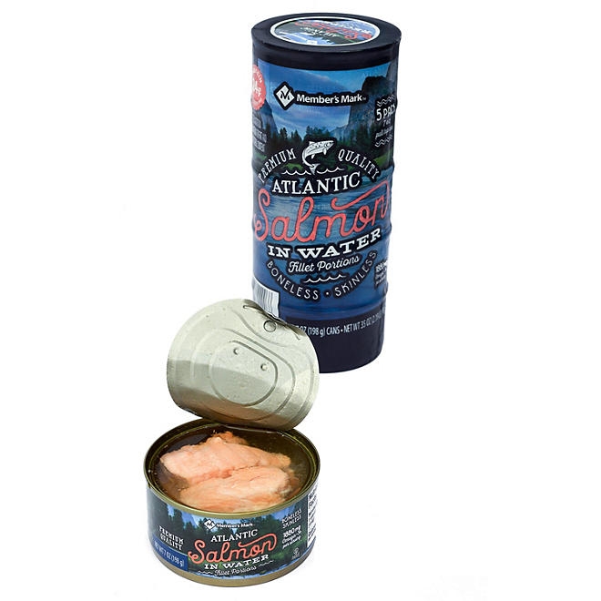 Member's Mark Canned Atlantic Salmon, 7 oz., 5 pk. - Image 2