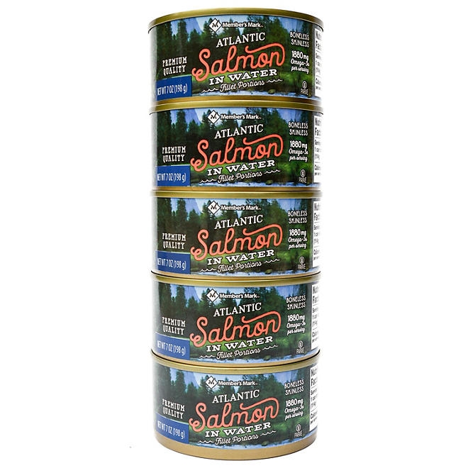 Member's Mark Canned Atlantic Salmon, 7 oz., 5 pk. - Image 7