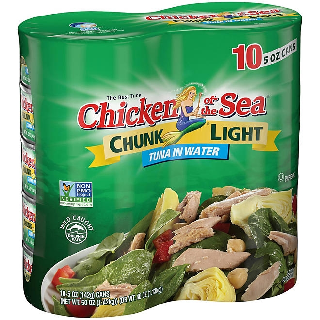 Chicken of the Sea Chunk Light Tuna in Water 5 oz., 10 pk. - Image 7
