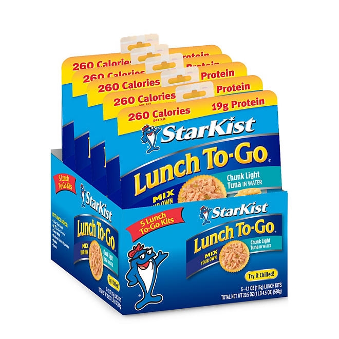Starkist Chunk Light Tuna In Water Lunch To-Go 4.1oz., 5 ct. - Image 2