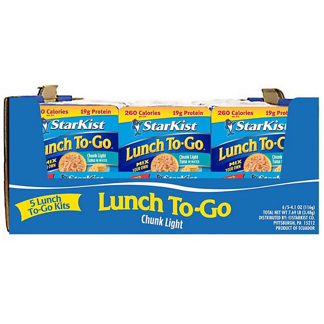 Starkist Chunk Light Tuna In Water Lunch To-Go 4.1oz., 5 ct. - Image 3
