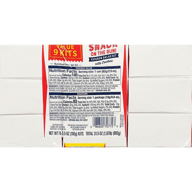 Bumble Bee Snack On The Run Chicken Salad Kits, 3.5 oz., 9 pk. - Image 6