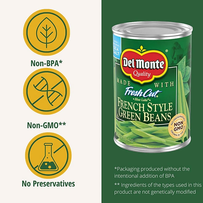 Del Monte Fresh Cut Blue Lake French Style Green Beans, 14 oz., 8 pk. - Image 6
