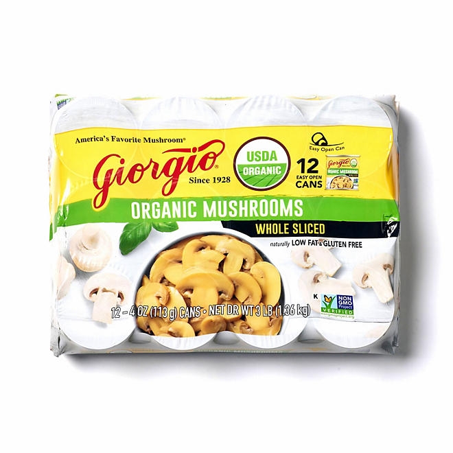 Giorgio Organic Mushrooms, 4 oz., 12 pk. - Image 3