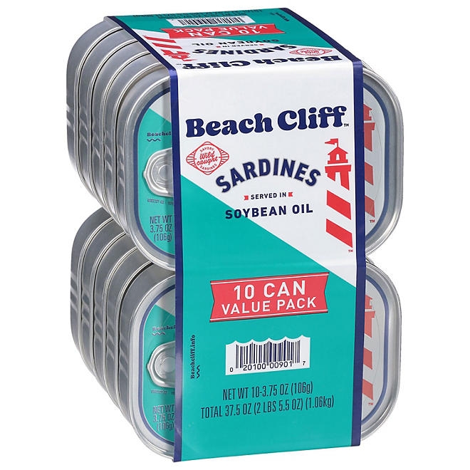 Beach Cliff Sardines in Soybean Oil 3.75 oz., 10 ct. - Image 4