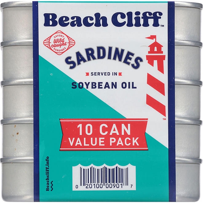 Beach Cliff Sardines in Soybean Oil 3.75 oz., 10 ct. - Image 6