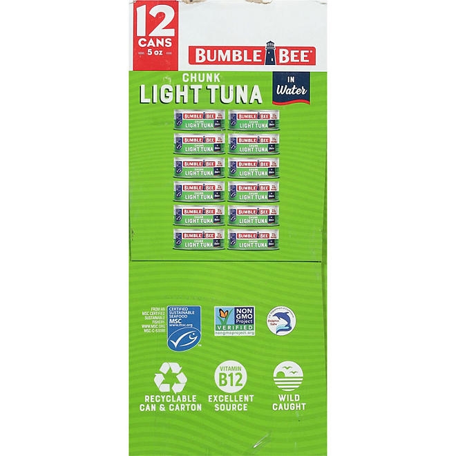 Bumble Bee Chunk Light Tuna in Water 5 oz., 12 ct. - Image 6