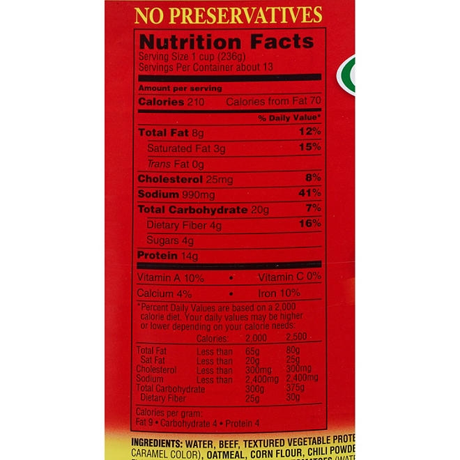 Hormel Chili No Beans 108 oz. - Image 3