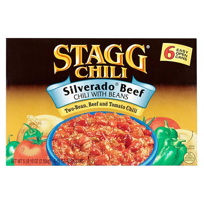 Stagg Silverado Beef Chili with Beans 15 oz., 6 pk. - Image 2