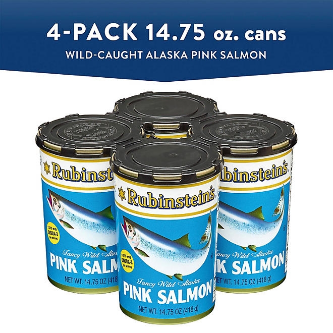 Rubinstein's Fancy Wild Alaska Pink Salmon 14.75 oz., 4 pk. - Image 3