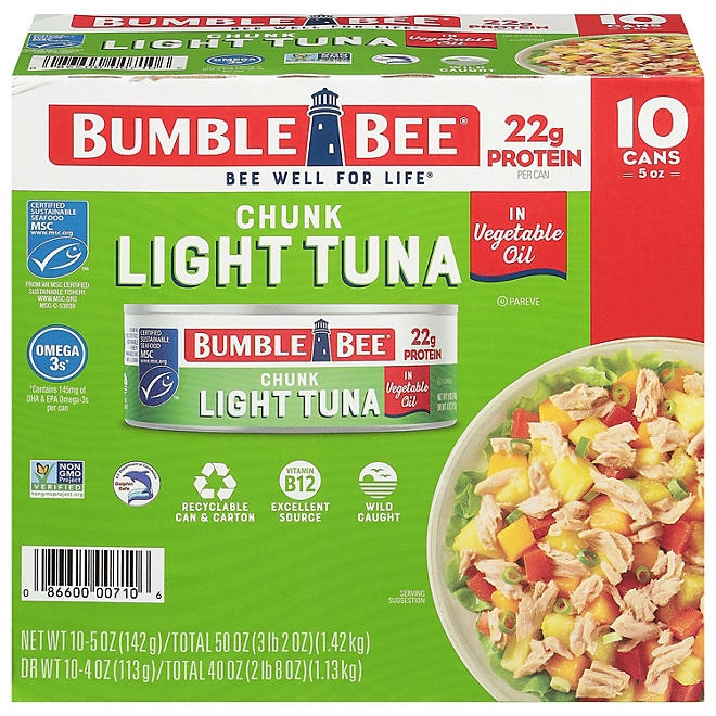 Bumble Bee Chunk Light Tuna in Oil 5 oz., 10 ct. - Image 2