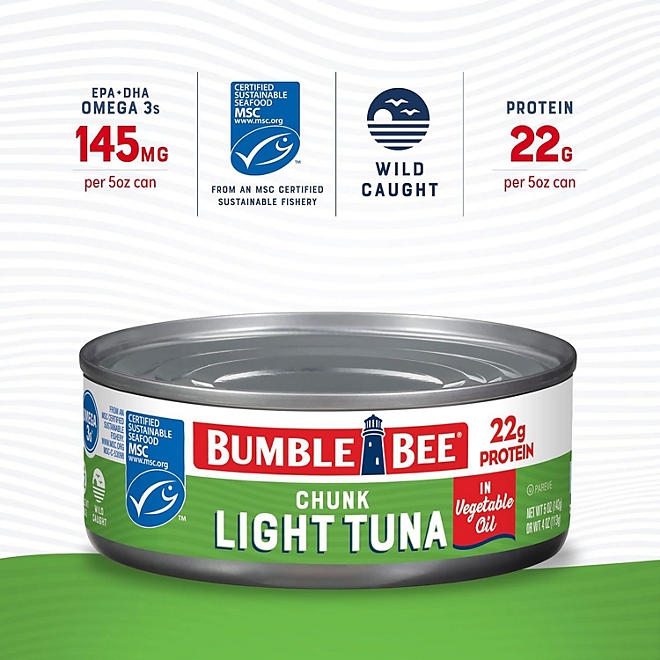 Bumble Bee Chunk Light Tuna in Oil 5 oz., 10 ct. - Image 3