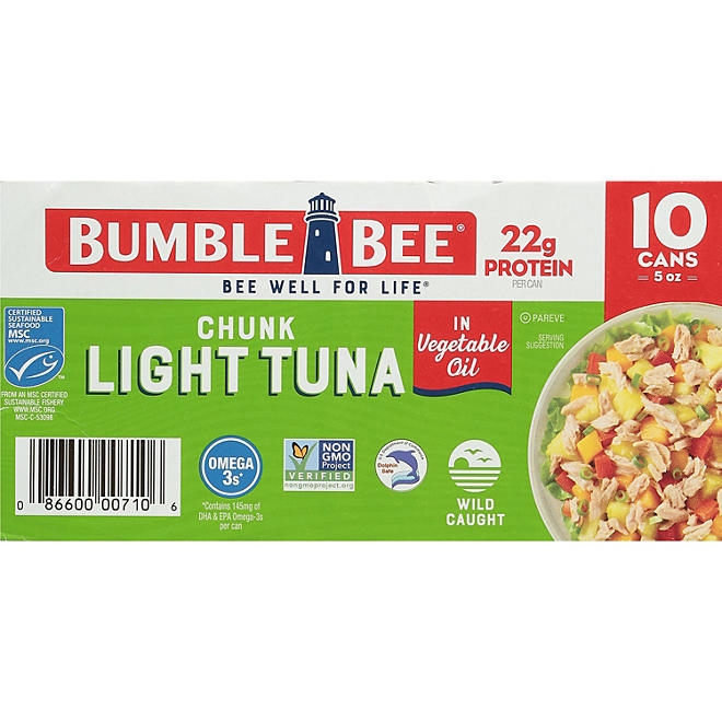 Bumble Bee Chunk Light Tuna in Oil 5 oz., 10 ct. - Image 7