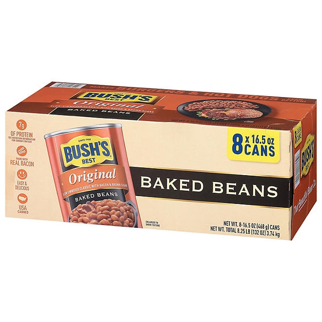 Bush's Original Baked Beans, 16.5 oz, 8 ct. - Image 6