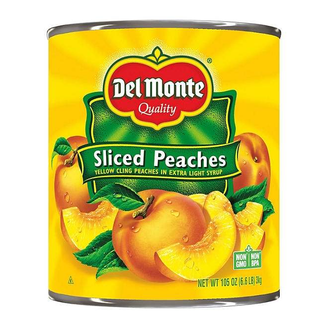 Del Monte Lite Sliced Peaches 105 oz. - Image 2