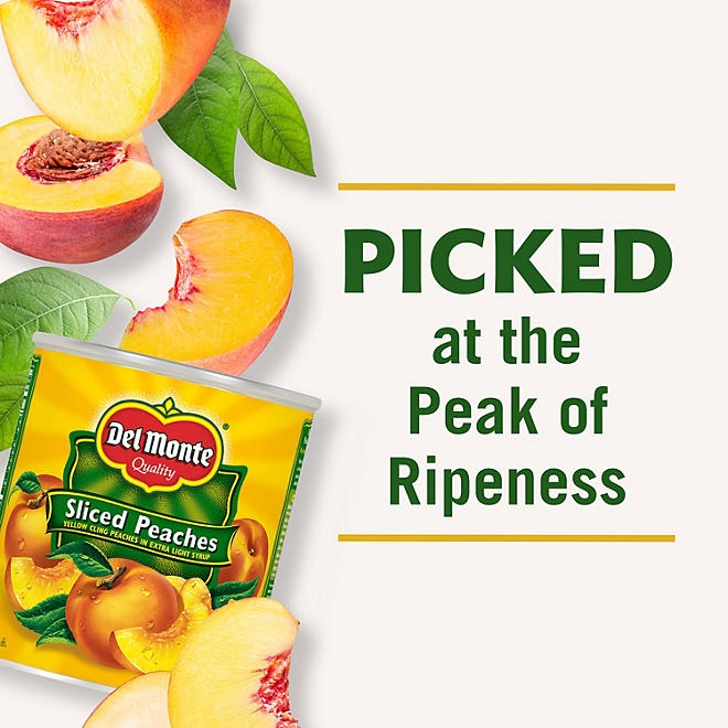 Del Monte Lite Sliced Peaches 105 oz. - Image 6