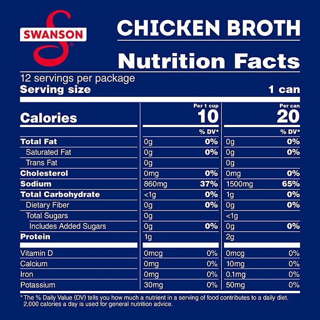Swanson Chicken Broth 14.5 oz., 12 pk. - Image 3