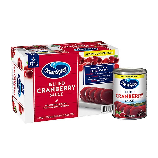 Ocean Spray Jellied Cranberry Sauce, 14 oz., 6 pk. - Image 2
