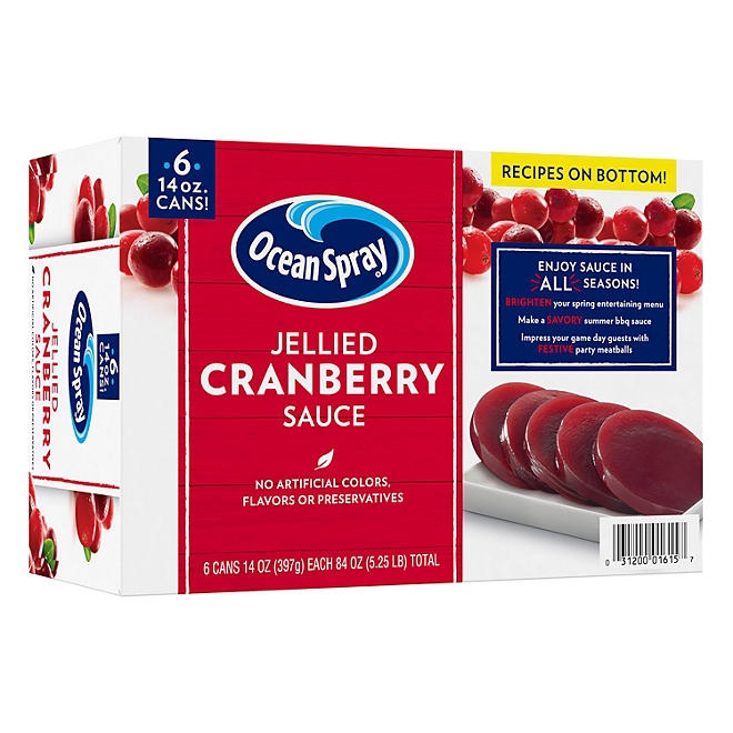 Ocean Spray Jellied Cranberry Sauce, 14 oz., 6 pk. - Image 6