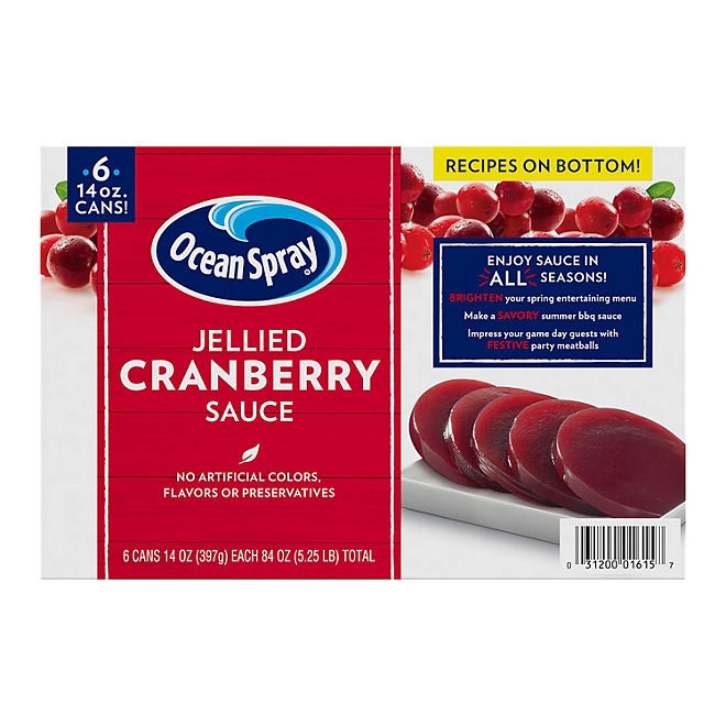 Ocean Spray Jellied Cranberry Sauce, 14 oz., 6 pk. - Image 7