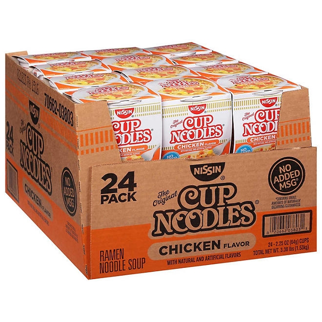 Nissin Cup Noodles, Chicken Flavor 2.25 oz., 24 ct. - Image 4