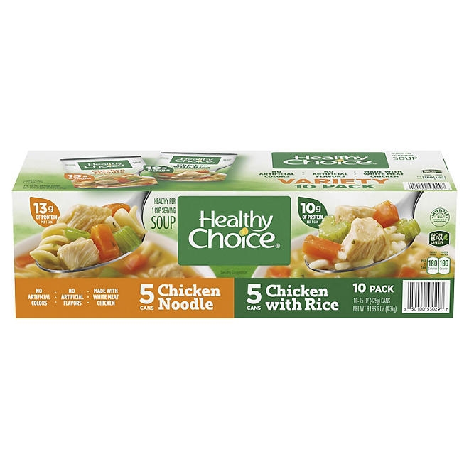 Healthy Choice Soup Variety Pack, 15 oz., 10 pk. - Image 2