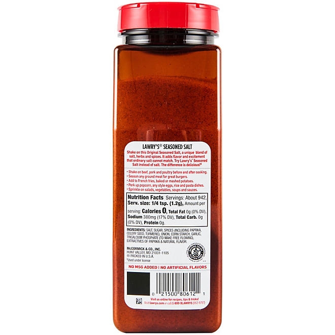Lawry's Seasoned Salt, 40 oz. - Image 7