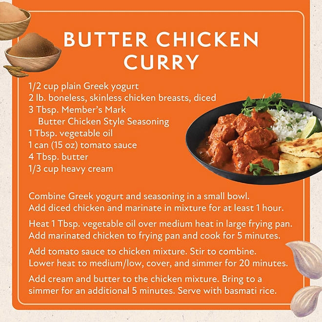 Member&rsquos Mark Butter Chicken Seasoning Blend, 8.4 oz. - Image 5