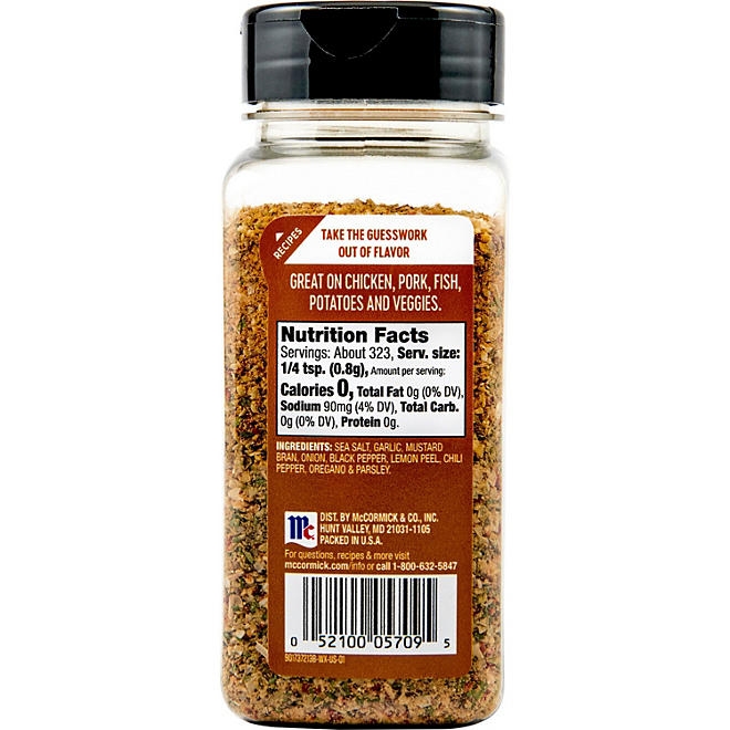 McCormick All Purpose Garlic Onion Black Pepper Sea Salt, 9.12 oz. - Image 7