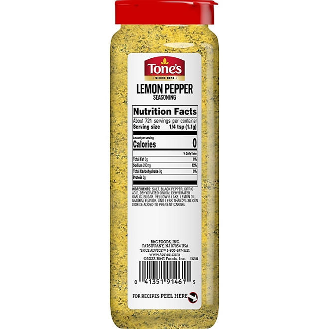 Tone's Lemon Pepper Seasoning, 28 oz. - Image 3