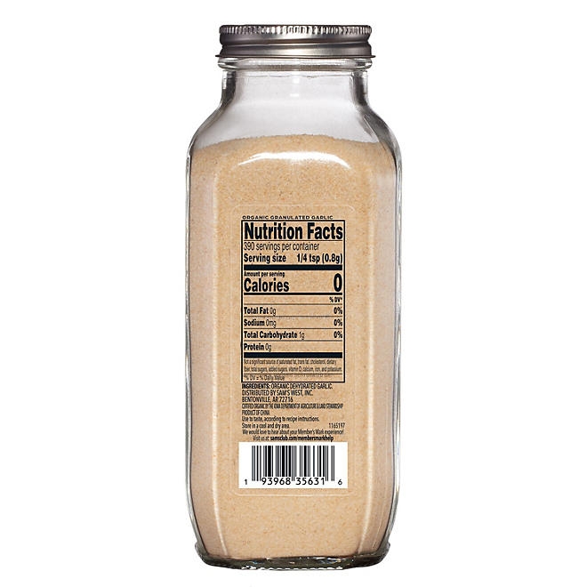 Member's Mark Organic Granulated Garlic, 11 oz. - Image 3