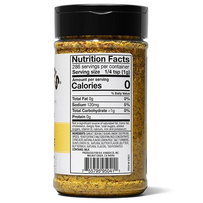 Kinder's Lemon Butter and Garlic Seasoning 9.25 oz. - Image 3