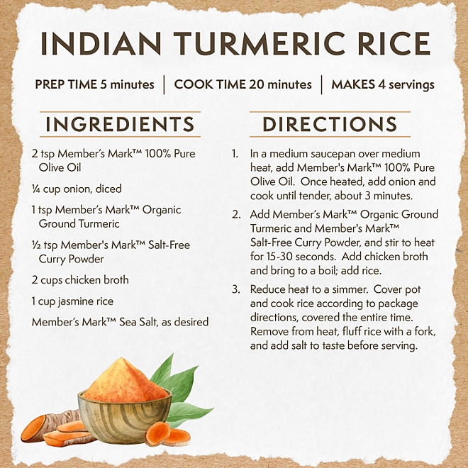 Member's Mark Organic Ground Turmeric, 9.5 oz. - Image 6