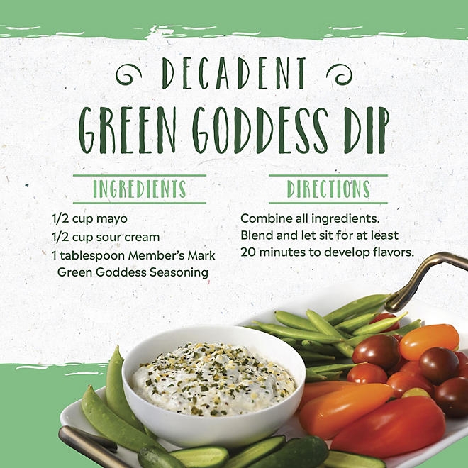 Member&rsquos Mark Green Goddess Seasoning, 3.4 oz. - Image 6