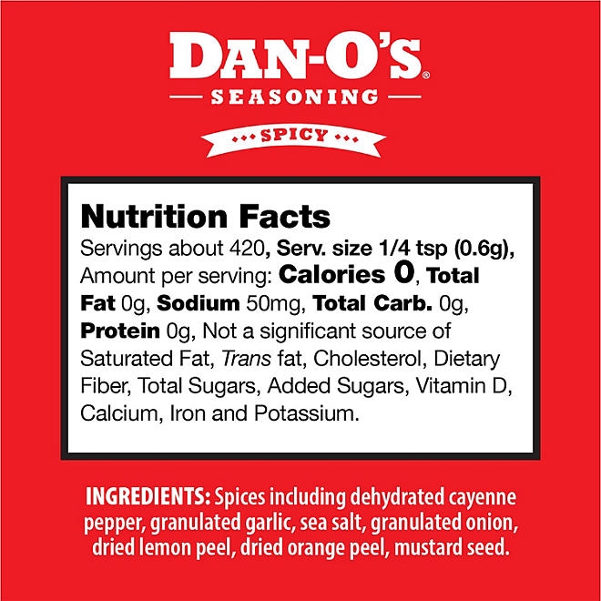 Dan-O's Spicy Seasoning, 8.9 oz. - Image 3