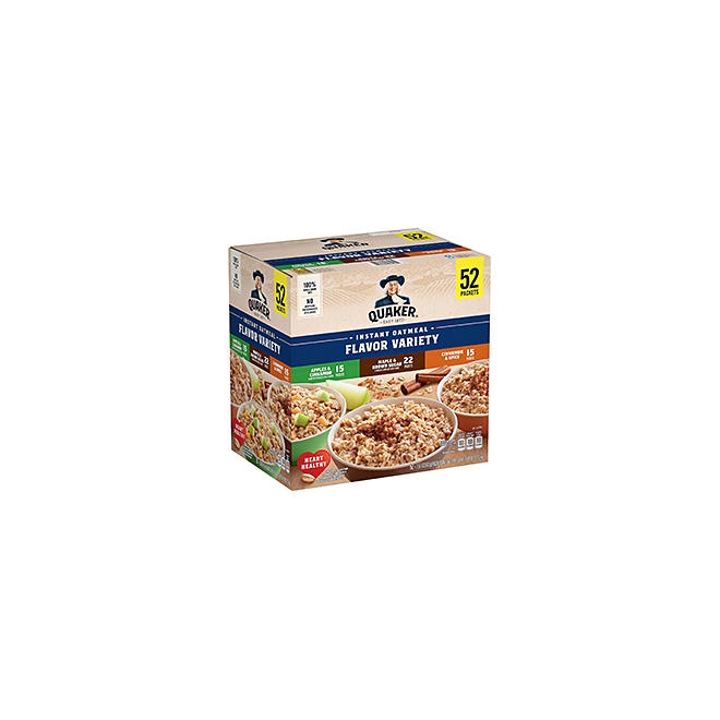 Quaker Instant Oatmeal Variety Pack, 1.51 oz., 52 pk. - Image 2