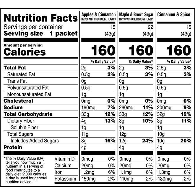 Quaker Instant Oatmeal Variety Pack, 1.51 oz., 52 pk. - Image 3