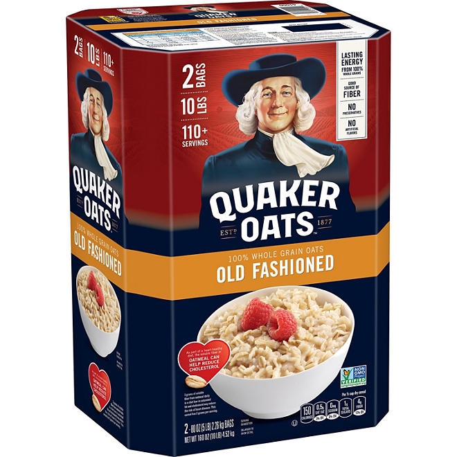 Quaker Old Fashioned Oats 160 oz., 2 pk. - Image 2