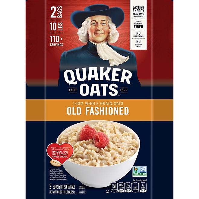 Quaker Old Fashioned Oats 160 oz., 2 pk. - Image 5