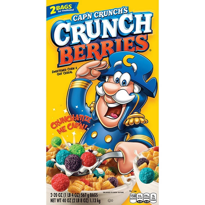 Cap'n Crunch's Crunch Berries Cereal, 40 oz. - Image 3