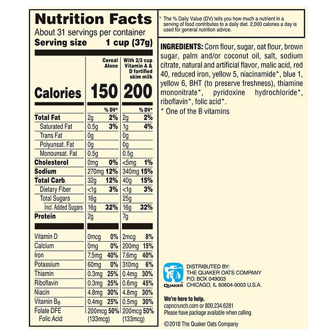 Cap'n Crunch's Crunch Berries Cereal, 40 oz. - Image 5