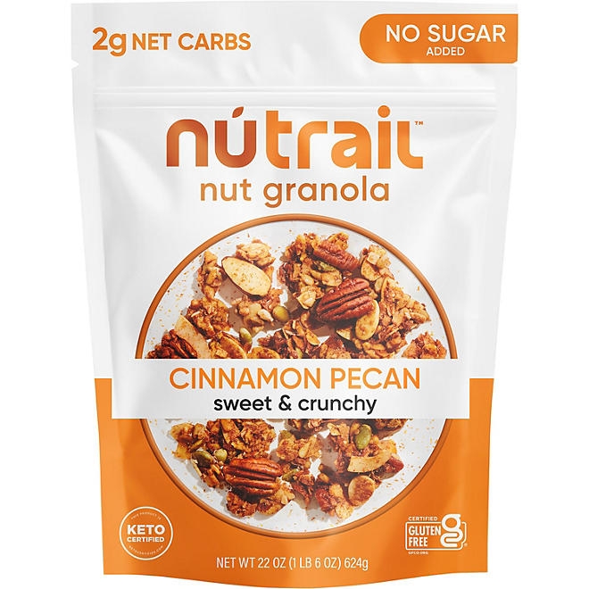 NuTrail Low Carb Keto Nut Granola, Cinnamon Pecan, 22 oz. - Image 2