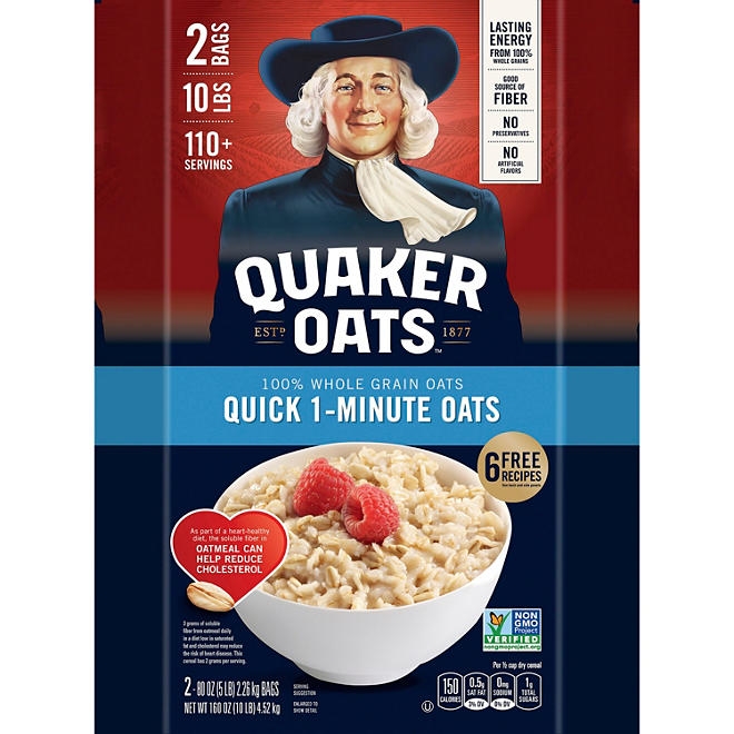 Quaker Quick 1-Minute Oats 160 oz., 2 pk. - Image 5
