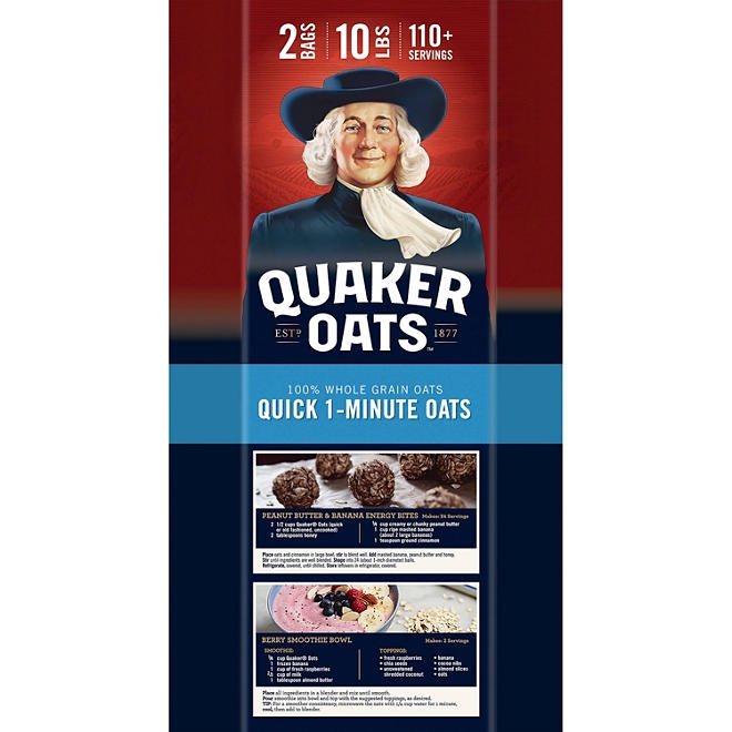 Quaker Quick 1-Minute Oats 160 oz., 2 pk. - Image 6