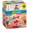 Quaker Instant Oatmeal Fruit & Cream, Variety Pack 1.05 oz., 40 pk.