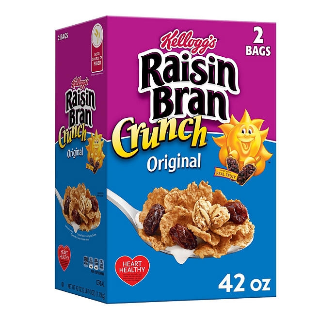 Kellogg's Original Raisin Bran Crunch Breakfast Cereal, 42 oz. - Image 2