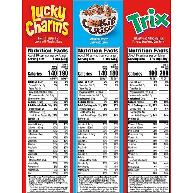 General Mills Cereal, Variety Pack, 38.5 oz. - Image 3