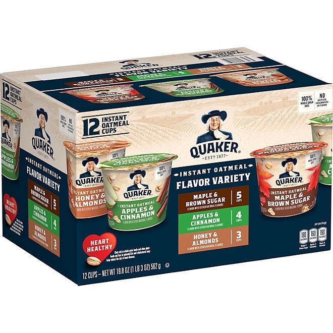 Quaker Instant Oatmeal Express Cup Variety Pack 12 pk. - Image 2