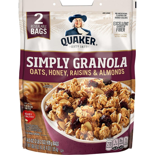 Quaker Simply Granola, 34.5 oz., 2 pk. - Image 2