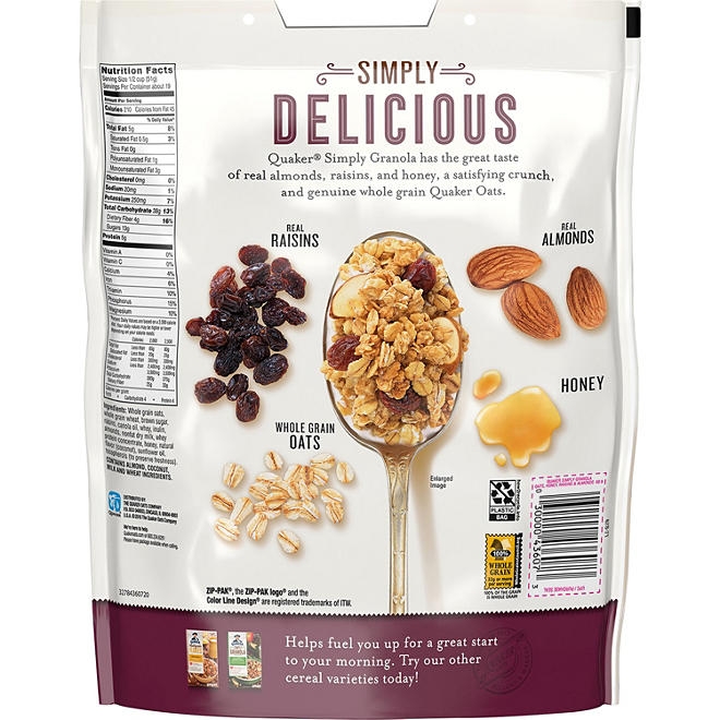 Quaker Simply Granola, 34.5 oz., 2 pk. - Image 6